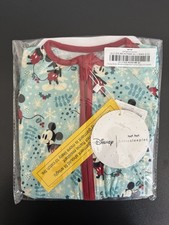 Little Sleepies Disney Mickey Mouse Winterwonderland Bamboo Zippy 0-3M NWT