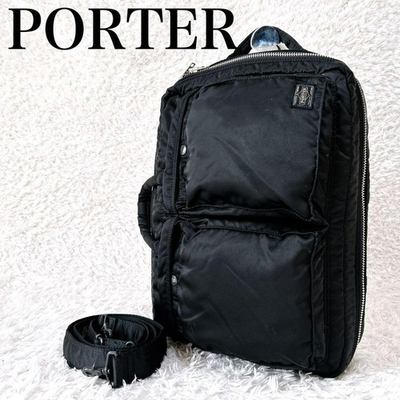 #ad PORTER YOSHIDA TANKER 3way business bag briefcase shoulder Backpack Black Japan $243.00