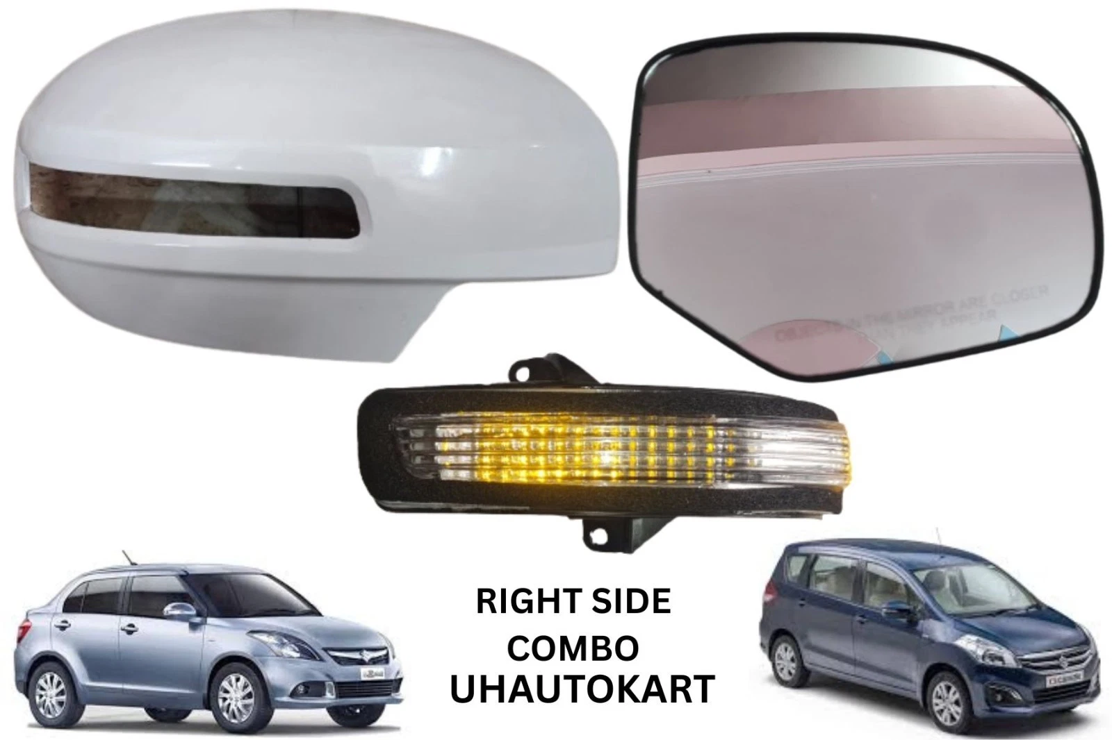 Genuine Side/Wing Mirror Combo For Right Side Fit For Suzuki Swift.