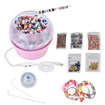 Electric Bead Spinner Kit with 2 Big Eye Needles & Accessories