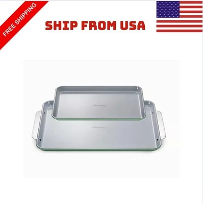 Caraway Non-Stick Ceramic Baking Sheet Duo 18x13'' Large 15x10'' Medium NEW