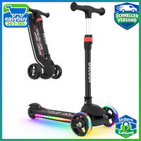 Roller A9 Faltbar 3 RäDer LED FüR Kinder 3-12 Jahre Scooter