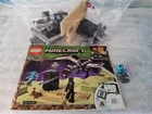 MINECRAFT LEGO #21151 THE END BATTLE- ENDER DRAGON, ENDERMAN ++, 100% COMPLETE