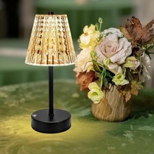 Black Cordless Table Lamp Rechargeable,Small Battery Powered Lamp 5000mAh,Min...
