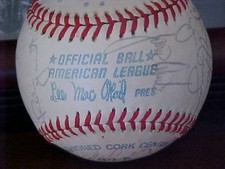1977 Milwaukee Brewers Team Signed Baseball Robin Yount w/COA Media Guide & Card