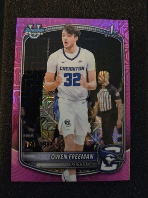 2025-26 Bowman Owen Freeman Chrome University 1st Refractor /199 SP