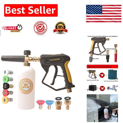 #ad X 887 High Pressure Washer with Foam Cannon 7 Nozzles amp; Adapters Included $57.99