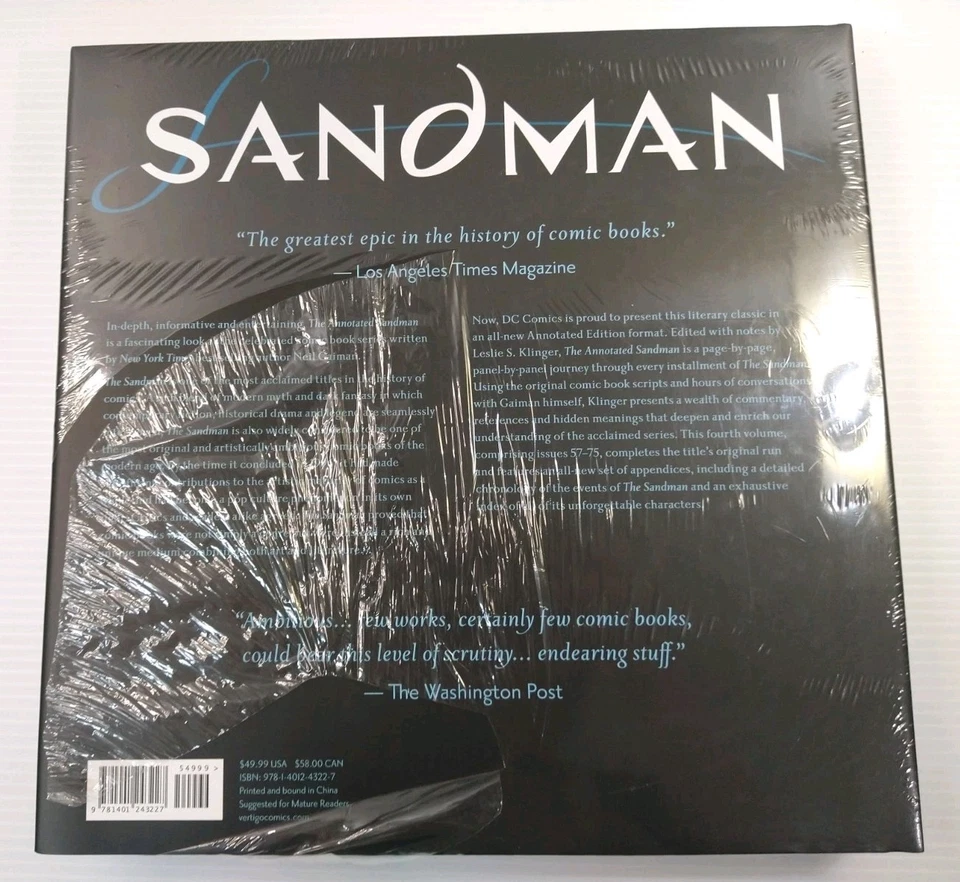 Annotated Sandman Vol. 4 : The Sandman #57-75 by Neil Gaiman  NEW SEALED - Image 3 of 4