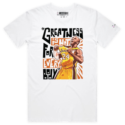 VOICEART Kobe Bryant Greatness Premium T-Shirt Black Mamba Sports Graphic Tee