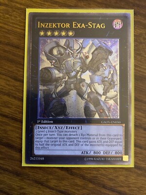 Yu-Gi-Oh! Carta Inzektor Exa-Stag (GAOV-EN050) | Galactic Overlord 1st Edition Ultimate Rare, Collezionismo - 3