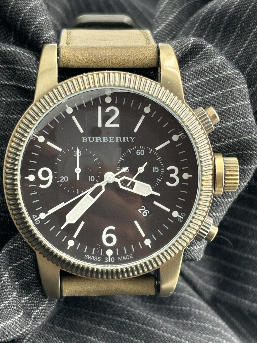 BURBERRY Men's BU7811 Endurance Chronograph Watch Leather BURBERRY Men's BU7811 Endurance Chronograph Watch Leather