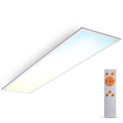 LED Panel Deckenleuchte CCT Ultraflach 100cm Dimmbar Wohnzimmer Slim Weiß