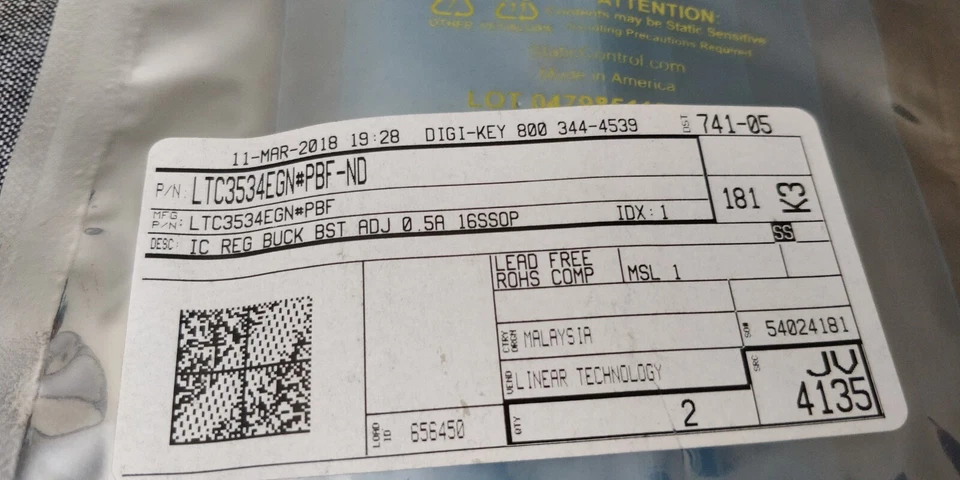 (2 PACK)  ~ LTC3534EGN#PBF /  LTC3534EGN#PBF-ND Switching Voltage Regulators - Image 4 of 4
