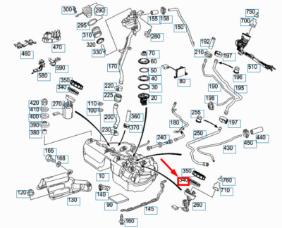 NEU MERCEDES-BENZ C W203 FUEL SENDER SEAL A211471057964 ORIGINAL  