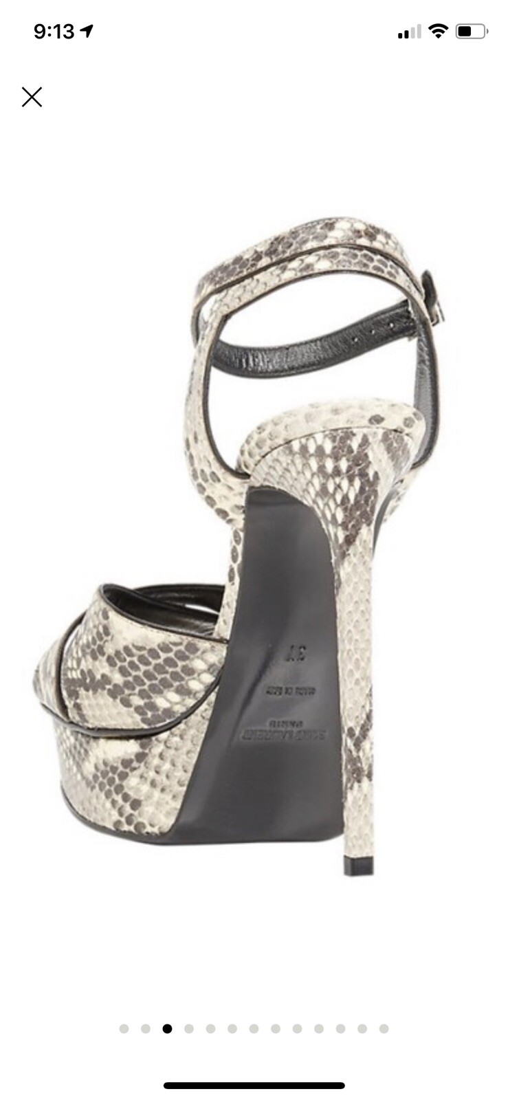 YSL Saint Laurent Python Bianca Platform 7 - image 3