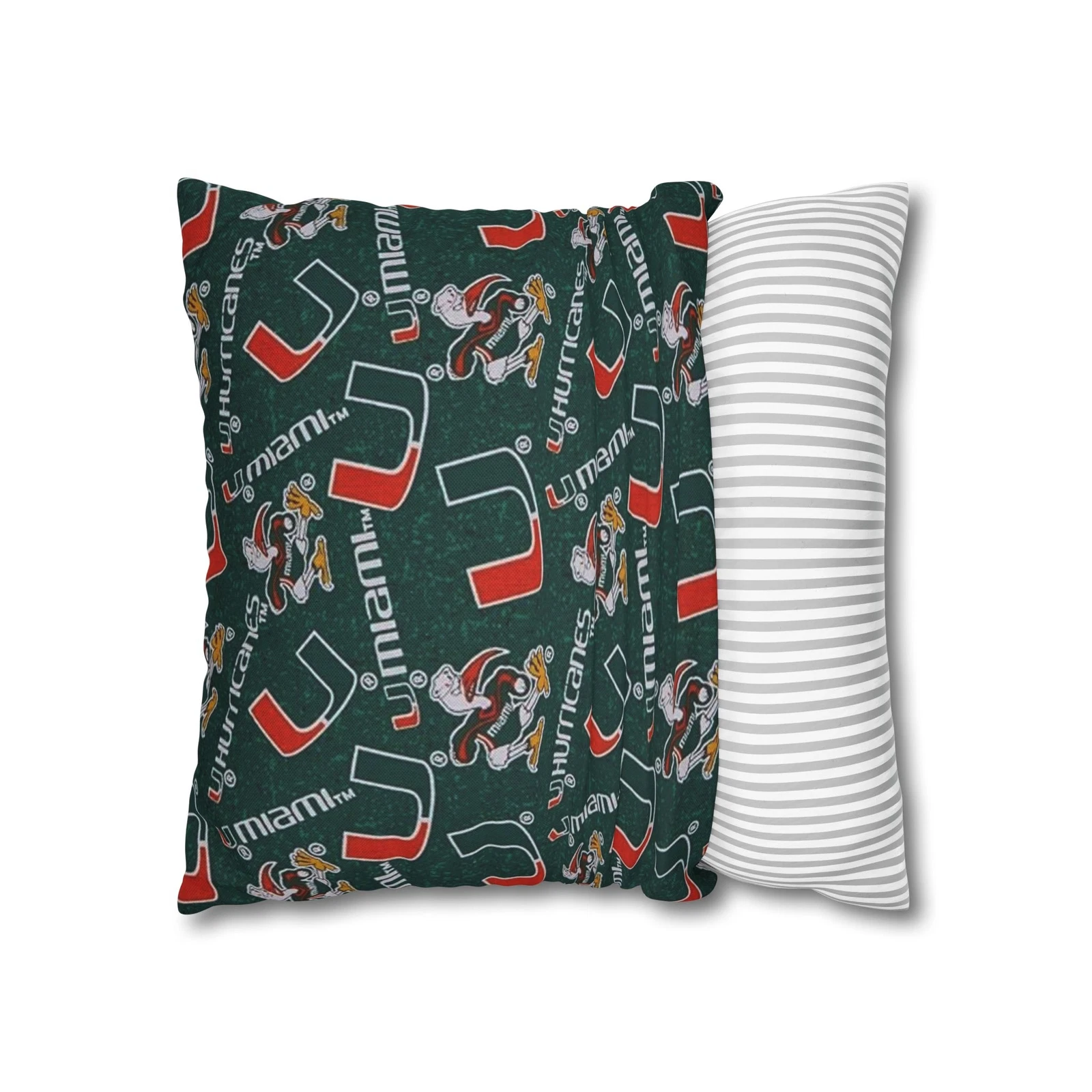 University of Miami Spun Square Pillowcase