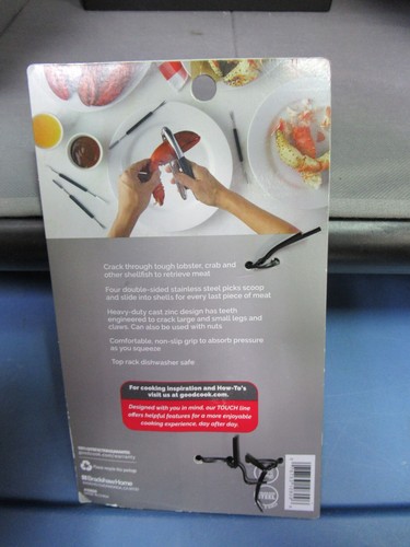 Goodcook Seafood & NuT Cracker Set W/picks NEW 5 Piece Set Stainless Steel - Picture 3 of 3