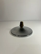 "Lid Only" Kromex Sculptura Chip-N-Dip Server with a Lazy Walnut Trim Knob Susan