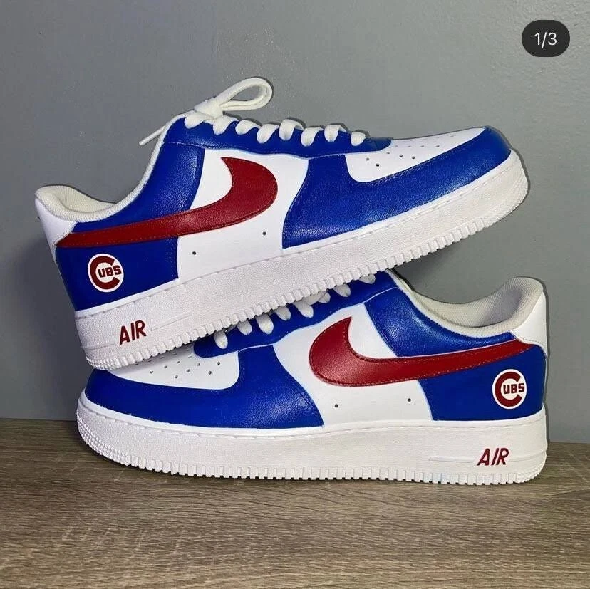 Nike Air Force 1 / Chicago Cubs / ALL SHOE SIZES AVAILABLE / Custom