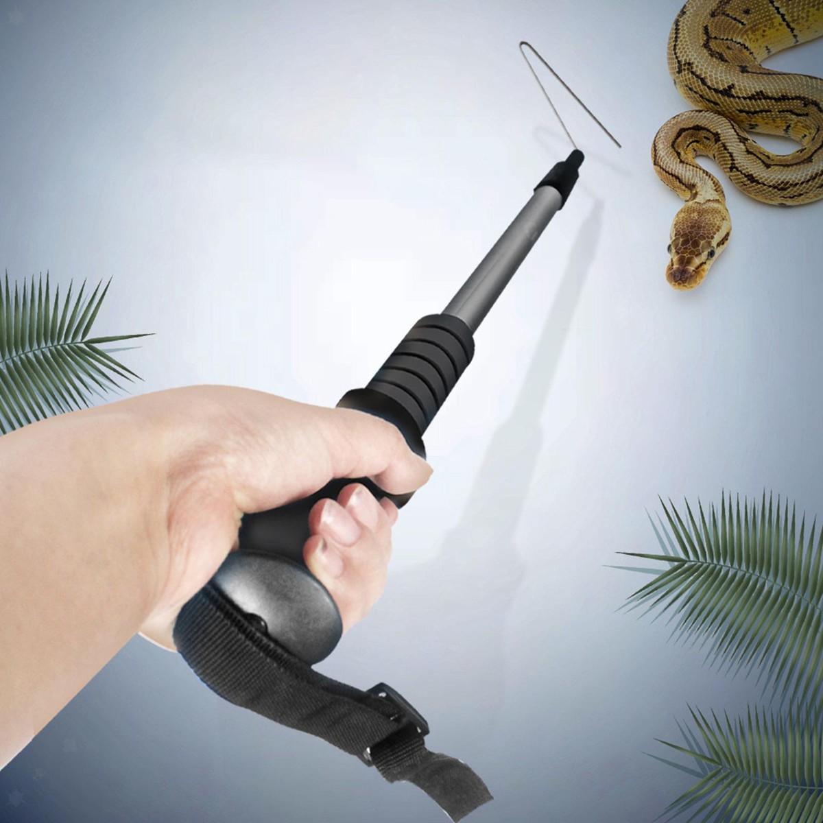 POPETPOP Gancio Per Serpenti Regolabile - Acciaio Inox, Professionale Per Rettili, Pieghevole - Foto 11