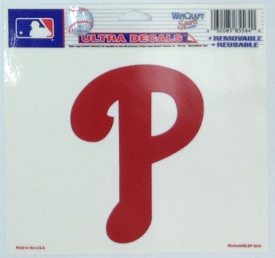 MLB Philadelphia Phillies Wincraft Peel-Off 4.5'' x 5.75'' Ultra Decal NEW!