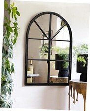 Wall Mounted Mirror, Arched Wall Mirror, 30"x20" Arched Window Mirror,