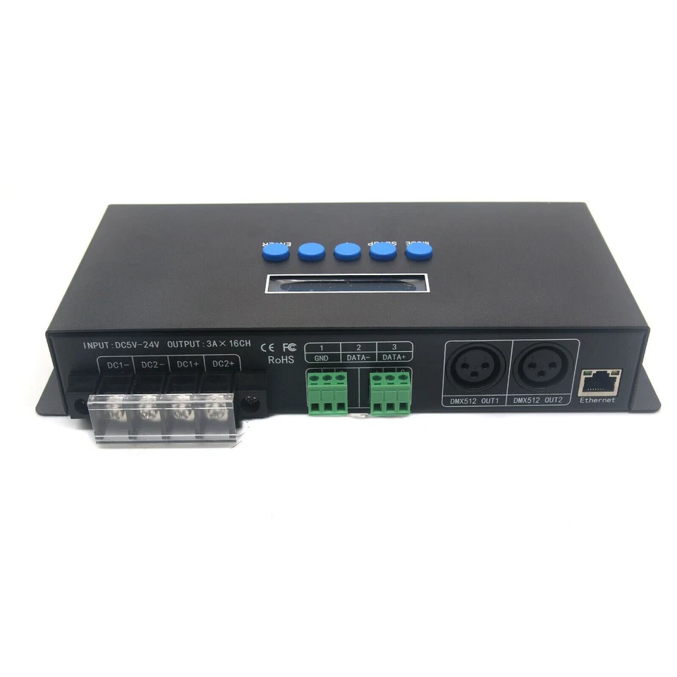 Artnet To SPI DMX Pixel Light Controller LED 16 Channels DC5V-24V 340P BC216 V1 - Image 3 of 4