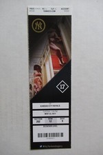 NEW YORK YANKEES VS ROYALS 5/23/2017 FULL TICKET ~ CAIN/MOUSTAKAS/HICKS+ HRs