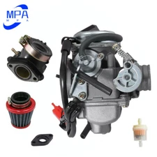 Carburetor & Intake Manifold Boot For Yerf Dog Spiderbox GY6 150cc GX150 Go Kart