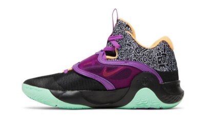 Nike KD Trey 5 X Basketball Shoes Black/Vivid Purple Men's Size 17