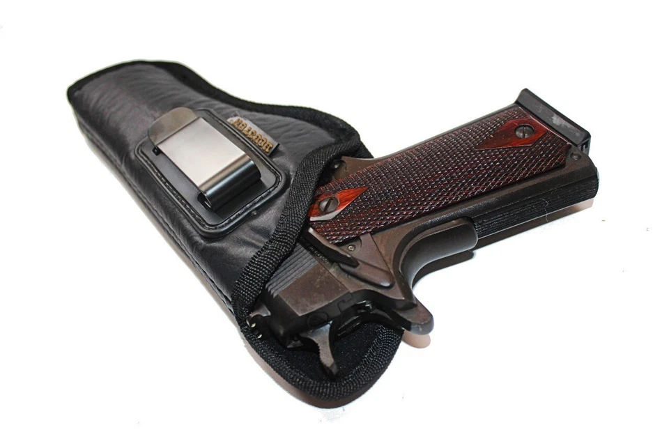 1911 5" Full Size (Colt/Kimber/Springfield/S&W) Houston Black IWB Gun Holster - Image 4 of 4