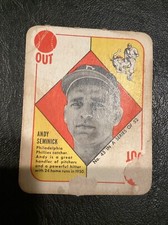 1951 TOPPS RED BACKS ANDY SEMINICK #45 GOOD BASEBALL PHILADELPHIA PHILLIES PR A
