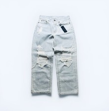 NEW Carmar Los Angeles Hermia Boyfriend Hi Waist Distressed Denim Jeans 26 225