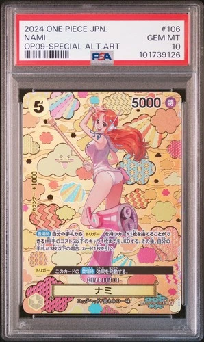 Special Alternate Art Nami One Piece 2024 OP09 Japanese SP OP08-106 SR PSA 10