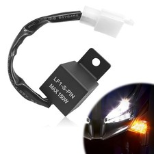    Pleoos 12V 2-Pin Electronic LED Flasher Relay, Turn Signal Flasher Relay-1Pcs