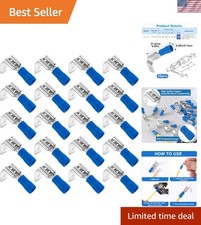 20pcs Blue Piggyback Spade Connectors for Quick and Safe Electrical Connections