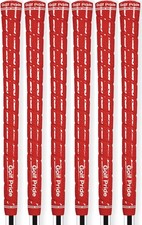 Golf Pride Tour Wrap 2G Golf Grips Standard Size Red - Set of 6 - High Tack Grip