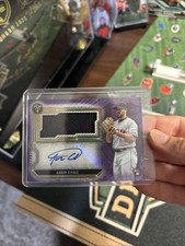 2020 Topps Triple Threads Aaron Civale Rookie Auto Jumbo Player Worn Patch /75
