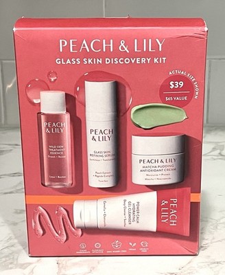 PEACH & LILY Glass Skin Refining Serum Matcha Pudding Cream Wild Dew Essence