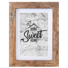 Califortree 5x7 Picture Frame - Can Display Photo 4x6 with 5x7, Rustic Brown 