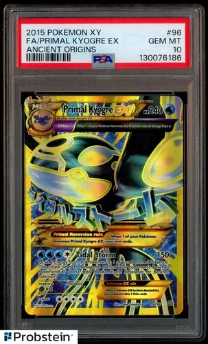 2015 Pokemon XY Ancient Origins Full Art Primal Kyogre EX #96 PSA 10