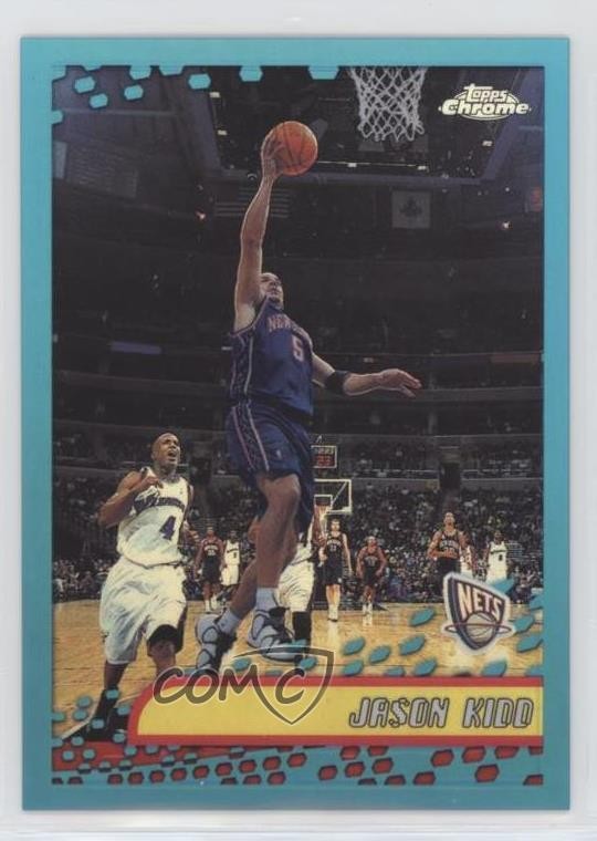 2001-02 Topps Chrome Refractor Jason Kidd #80 HOF b8d