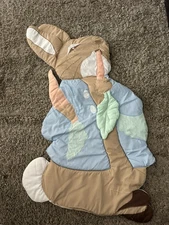 Vintage Quiltex Peter Rabbit Wall Hanging Quilted Baby Nursery Decor Bunny 3D