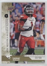 2018 Upper Deck CFL Gold 13/50 Lemar Durant #108 0gd2