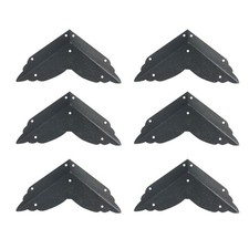 6 Pcs Vintage Metal Corner Guard Furniture Protection Edge Protectors