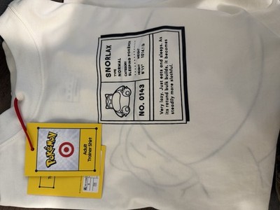Target Pokemon Adult Trainer Shirt Snorlax Size Small New with Tags