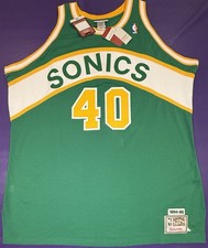 Authentic 1994-95 Shawn Kemp 40 Seattle Super Sonics Mitchell Ness Jersey 54