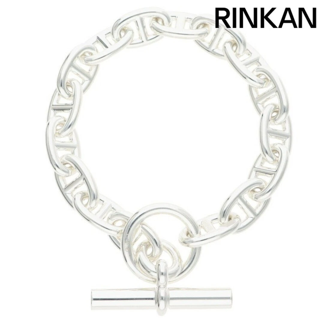 HERMÈS Hermes Chaine d'Ancre MM Sheine caviglia argento bracciale uomo 16LINK usato64eab