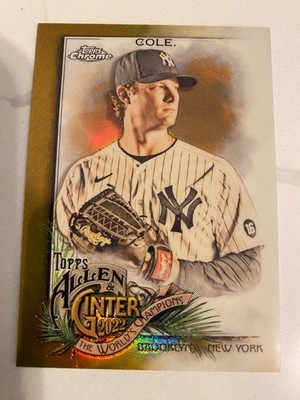 2022 TOPPS ALLEN GINTER CHROME GERRIT COLE/50