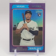 2023 Topps Heritage - Jerar Encarnacion #381 Chrome Purple Refractor (RC)